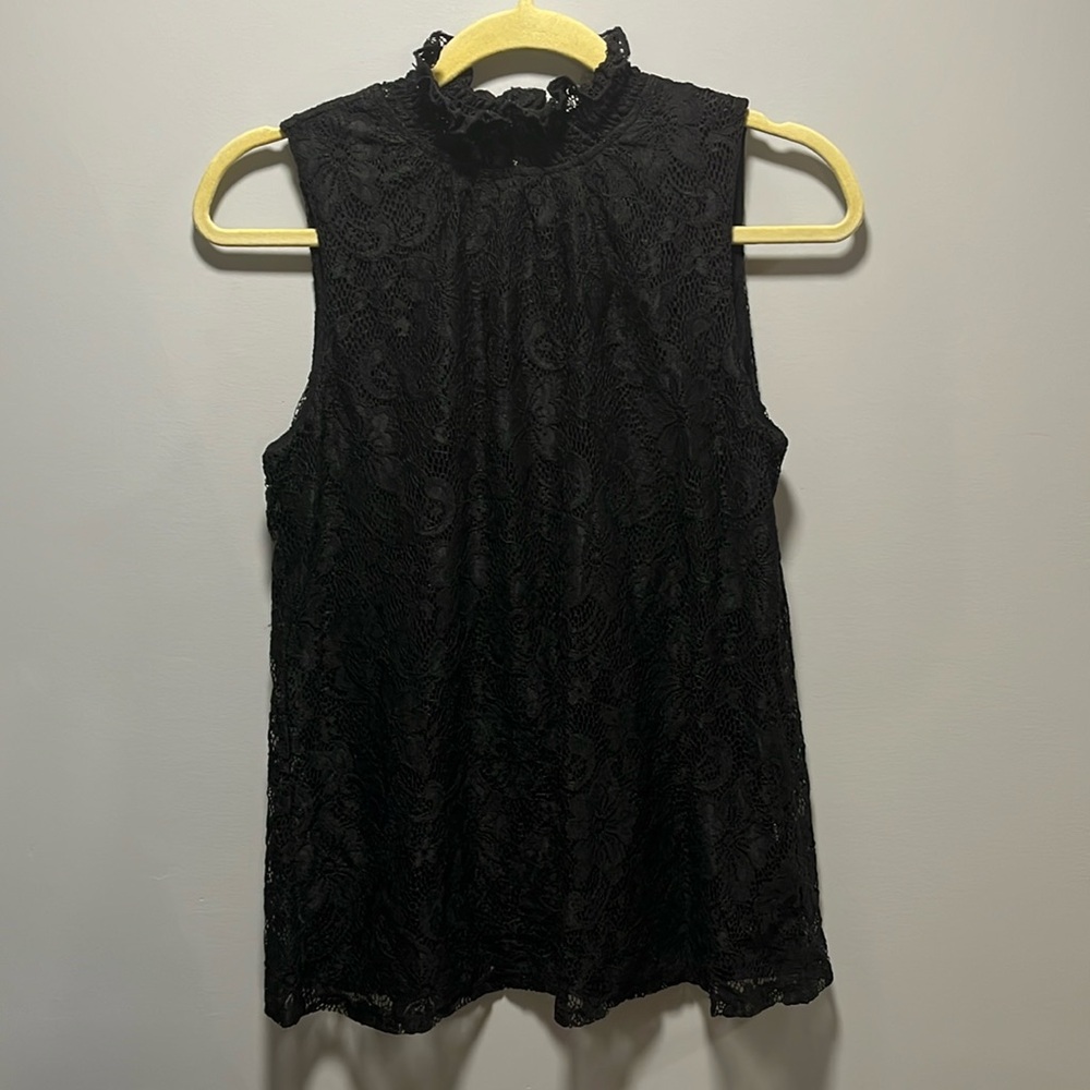 Black Lacy Top